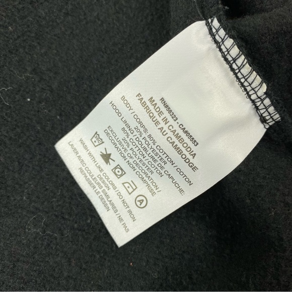 Nike Air Jordan Full Zip Black Fleece Hoodie Men’s Size Medium - Picture 6 of 11